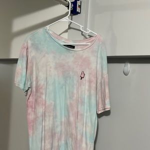 Cotton candy icecream pacsun color theme tee